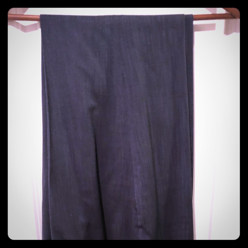 Tahari navy blue dress straight leg pants